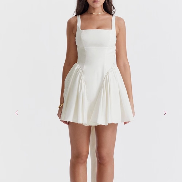 House of CB Florianne bow mini dress, size small - Picture 2 of 6